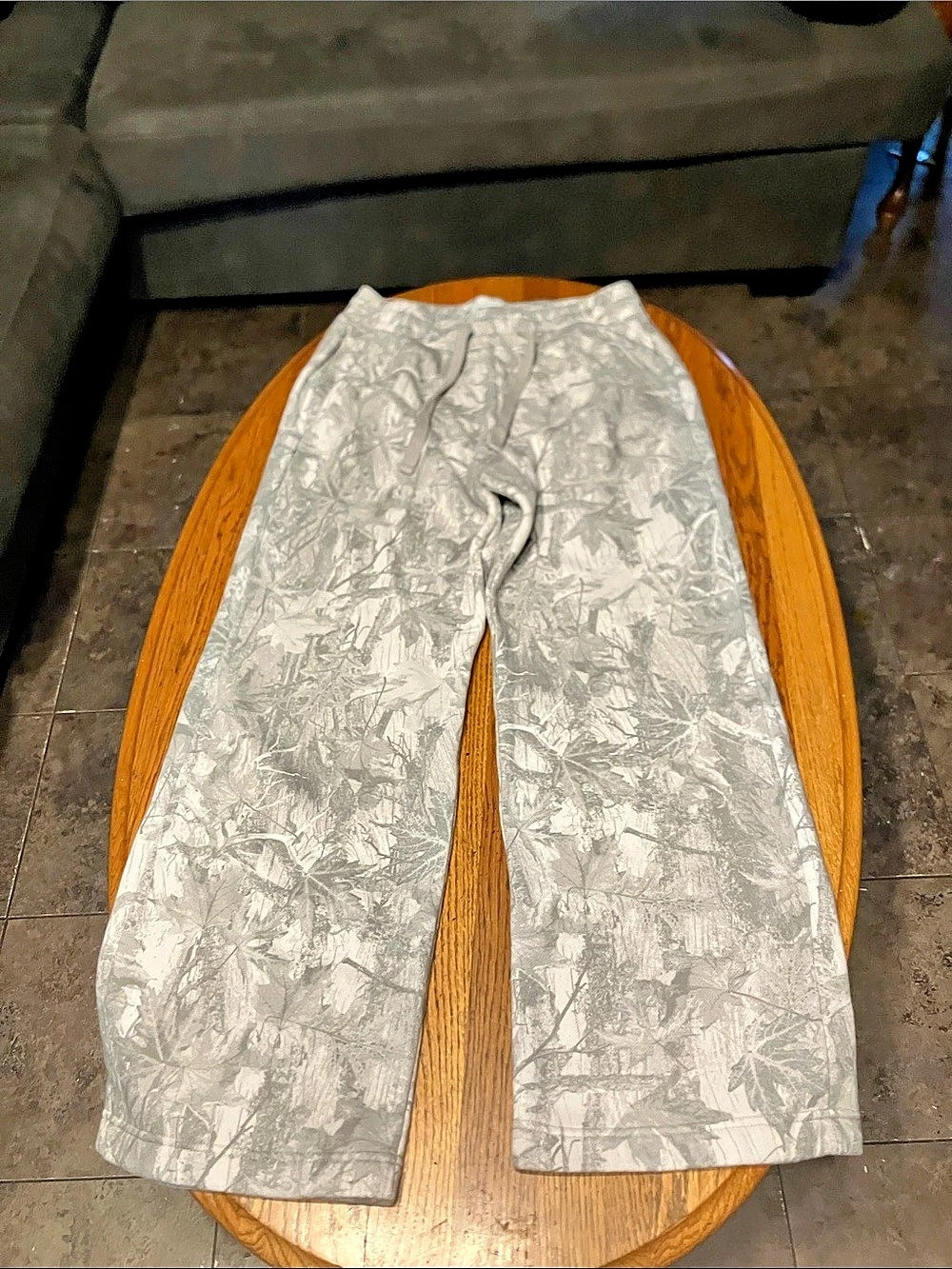 Hollister Feel Good Camo Baggy Sweatpants Gray